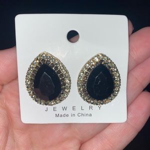 Black and gold earrings